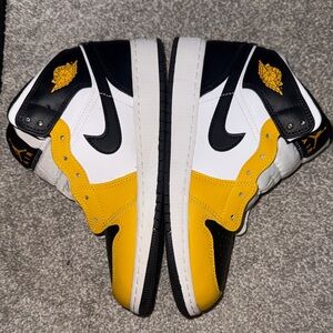 Jordan Kids Sneakers in Black, White, and Yellow